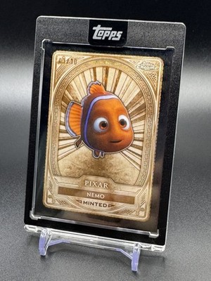 2025 Topps Mint Disney Chrome Encased Black Refractor Disney Finding NEMO /10