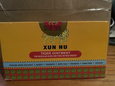 (12) Xun HU Tiger Balm White Herbal Rub Arthritis Pain Relief Massage Ointment