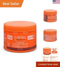 12 oz Coconut Curl Cream with Shea Butter - Enhance Define Curls Naturally
