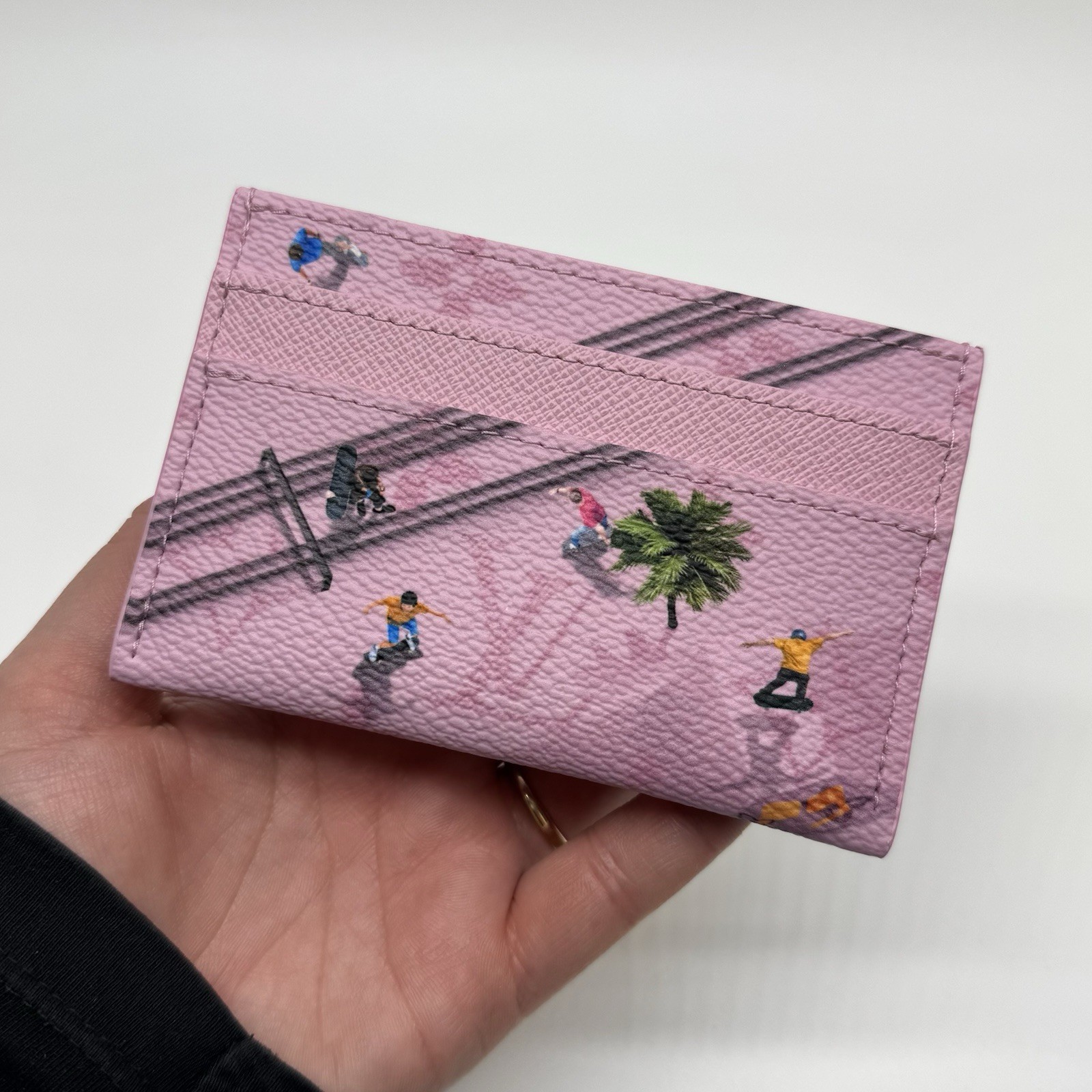 Louis Vuitton Double Card Holder - M26803 - Skateboard Pink