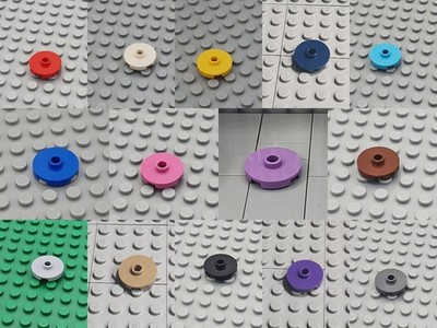 LEGO  18674 - 6x Rund Platte Round 2x2 Pin Oben Brick - Versch. Farben