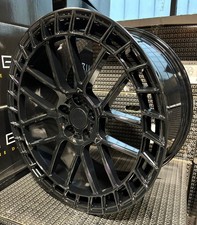 22" LAND ROVER DEFENDER L663 RIVIERA FLOW FORMED HF72 GLOSS BLACK 10.5J ALLOYS