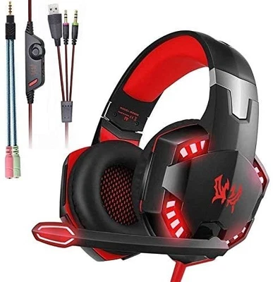 MAXDIGI Gaming Headset Mic Headphones for PC Laptop PS4 Slim Pro Xbox One S X