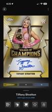 Digital Card Topps WWE Tiffany Stratton 50cc Chrome Gold Marks of Champions 