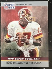 Pro Set 1990 Doug Williams #22 Washington Redskins Super Bowl First Black QB
