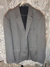 Paul Jones Gray Herringbone 2-Button Notch Lapel Single-Breasted Blazer 2XL