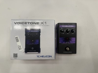 TC Helicon Voicetone X1 Megaphone & Distortion Vocal Effect Pedal + Box & PSU