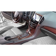 For Cadillac Ats 2013-2019 Wood Grain Interior Decoration Full Set Cover Trim Ab For Cadillac Ats 2013-2019 Wood Grain Interior Decoration Full Set Cover Trim Ab