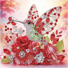 Diamond Painting Kits, Hummingbird 5D Special Shape Diamond Art Kits for Adults,