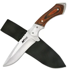 MTech Tactical Hunter 4.13" Fixed Blade Stainless Steel Knife Full Tang w Sheath