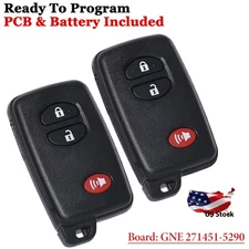 2For Toyota Prius 2015 2014 2013 2012 2011 2010 Smart Remote Key Fob 271451-5290
