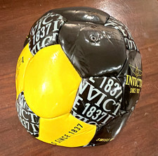 Invicta Since 1837 Size 4 Soccer Ball Black/Yellow/Gray Swiss Watch