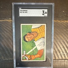 Bowman 1952 #107 Del Rice St. Louis Cardinals SGC Baseball Card