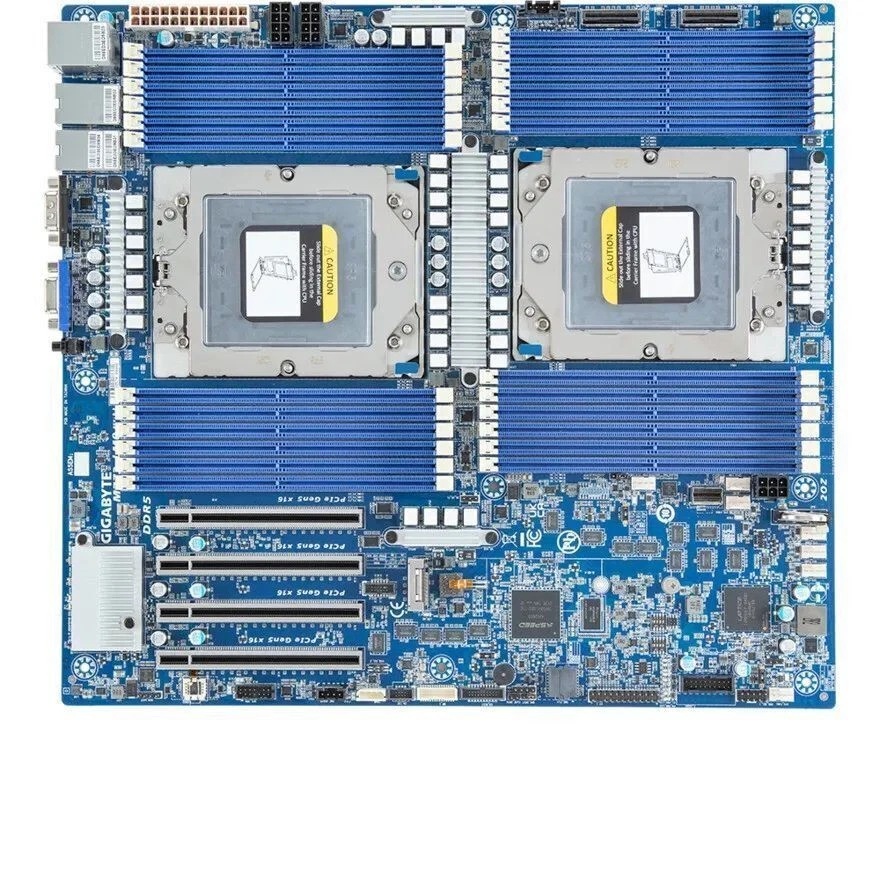 Gigabyte MZ73-LM0(Rev. 2.0) With 2x AMD EPYC Genoa 9654 QS CPU, 2x 4U SP5 Cooler - Image 2 of 4