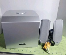 Dell A525 Zylux Multimedia Computer Powered Subwoofer  2 Speakers