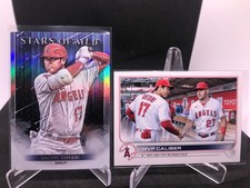 Shohei Ohtani x2 card lot Stars of the MLB & MVP Caliber Insert Angels Dodgers
