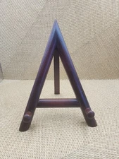 10" Wooden Easel For Cook Book, Plate Or Artwork Painting Dark Finished Wood