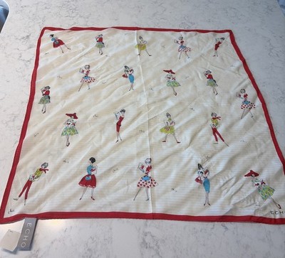 Echo Multi Colors Women's Fashion Design Pattern 100% Silk Scarf  Square w/Tag