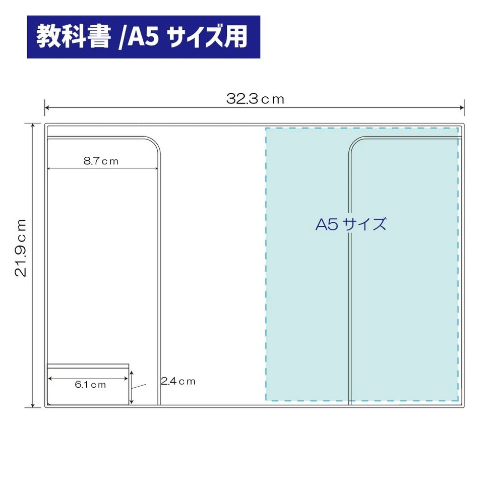 Good-L A5 Size Textbook Book Covers (Transparent/5 Sheets) - Image 2 of 4
