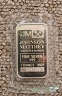 New 1 Ounce Troy Real Fine Silver 999 Ingot JM Bullion Bar Genuine Sealed Silver
