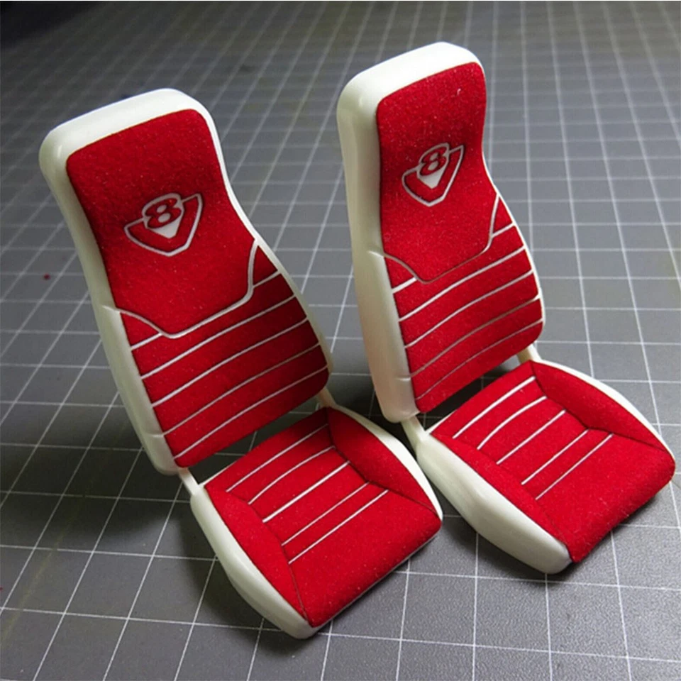 Cab Seat Suede Decorative Stickers DIY Kit For Tamiya Scania1/14  Truck RC Car - Image 3 of 4
