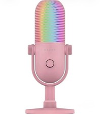 Razer Seiren V3 Pink USB Microphone RGB Lighting Adjustable Stand Mute Button