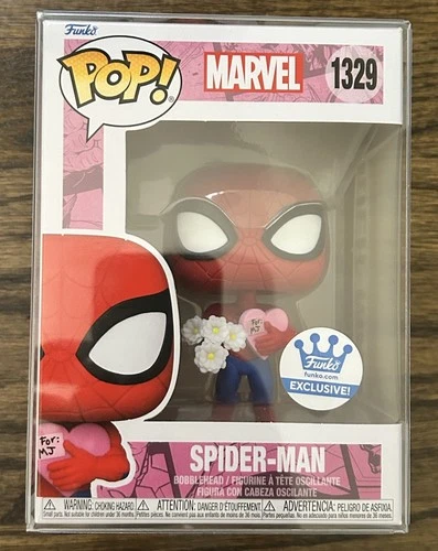 Funko Pop Valentines Spider-Man W/ Pop Protector