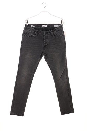 ALLEEN & SONS Used Look Slim-Jeans W30 L30 grijs