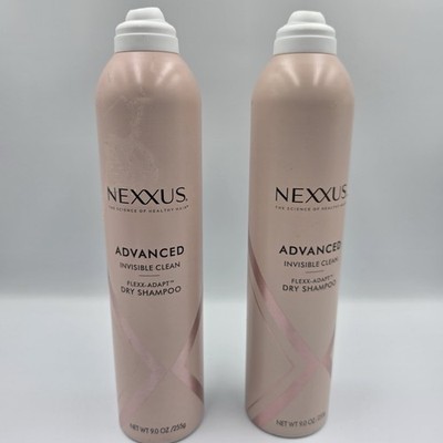 2 pack Nexxus Advanced Invisible Clean Dry Shampoo, 9oz - Eliminates Excess Oil.