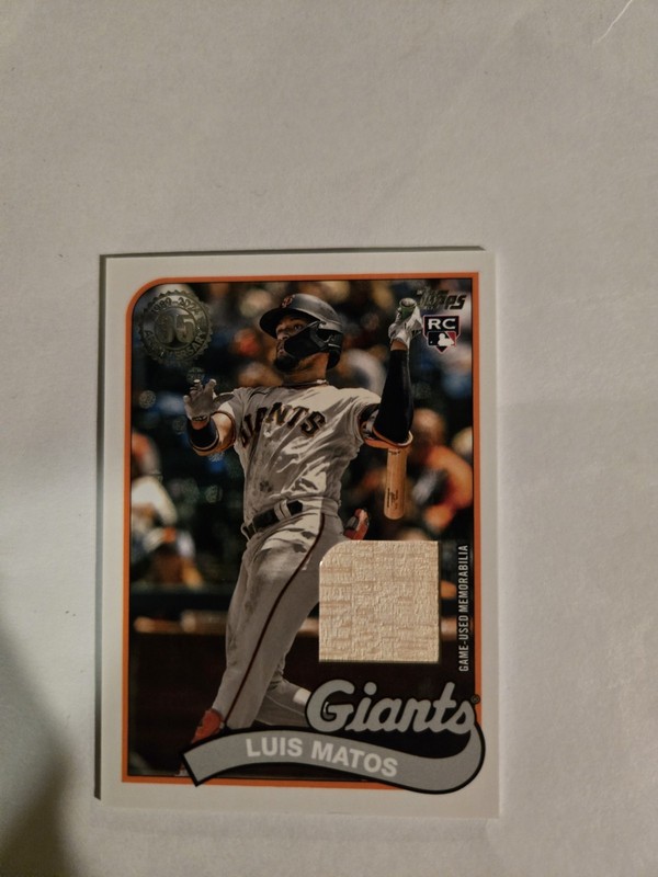 2024 Topps Series 1 - 1989 Topps Baseball Relics Luis Matos #89BR-LM (MEM, RC)