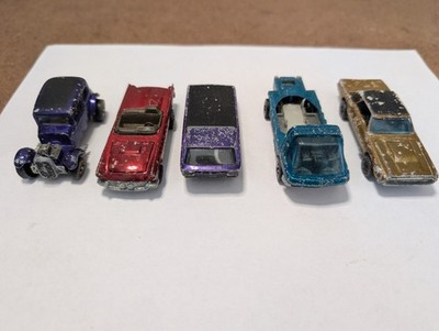 VINTAGE REDLINE HOT WHEELS LOT OF 5 ORIGINAL Project Job Lot Rollers READ!