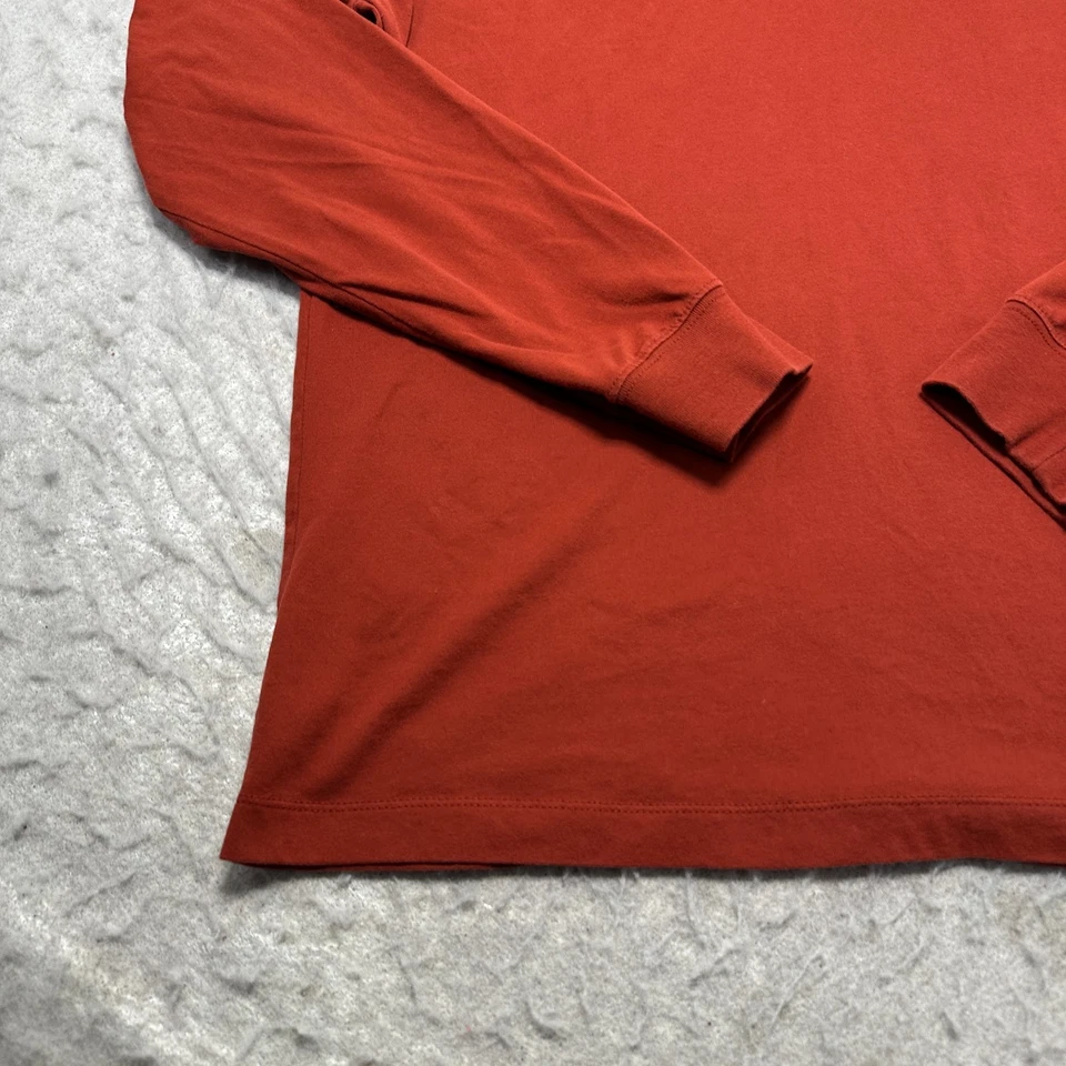 Camisa Nike Trail Dri Fit laranja manga longa gola redonda masculina tamanho grande G - Imagem 2 de 4