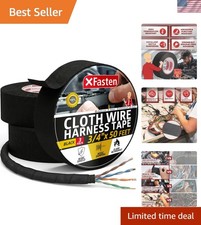 Wire Harness Tape, 3/4-Inch x 50-Foot 3-Pack, High Temp Wiring Loom Harness, ...