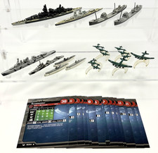 Axis Allies: War at Sea - Germany - German Navy Lot "B" 14 Models with Cards