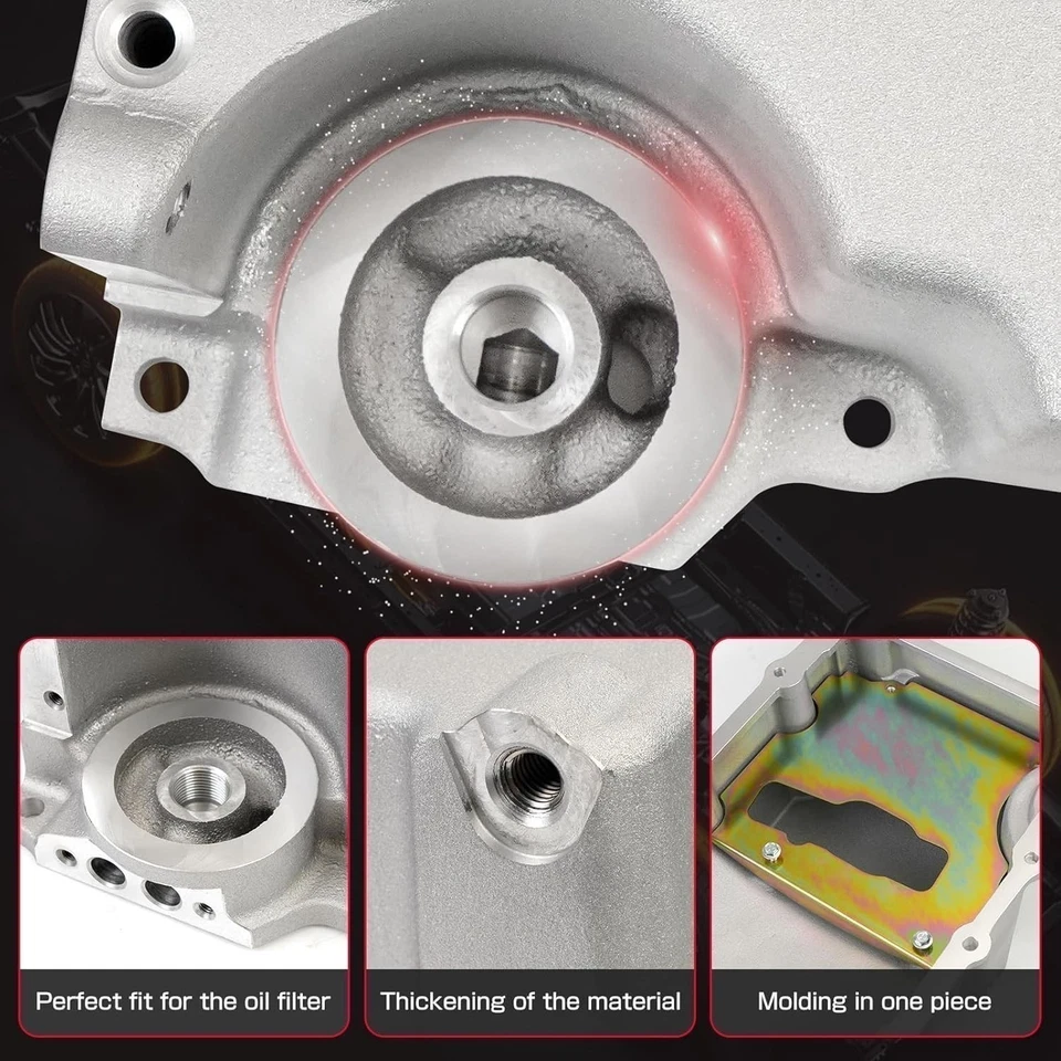 LS Swap Retrofit Low Profile Oil Pan Kit for GM LS1 LS2 LS3 Engine 55-87 302-1 - Изображение 4 из 4