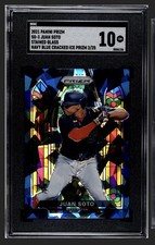 2021 Prizm #SG-3 Juan Soto Blue Cracked Ice /25 SGC 10