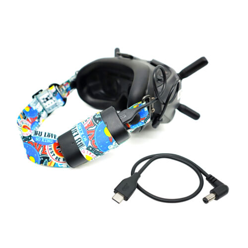 Elastic Head Strap Elastic Band Headband w/ 30cm Cable for DJI FPV Goggles V2 - Picture 9 of 20