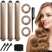 15Pcs No Heat Curlers Set,Jumbo Hair Curlers to Sleep In,Heatless Hair Curler fo