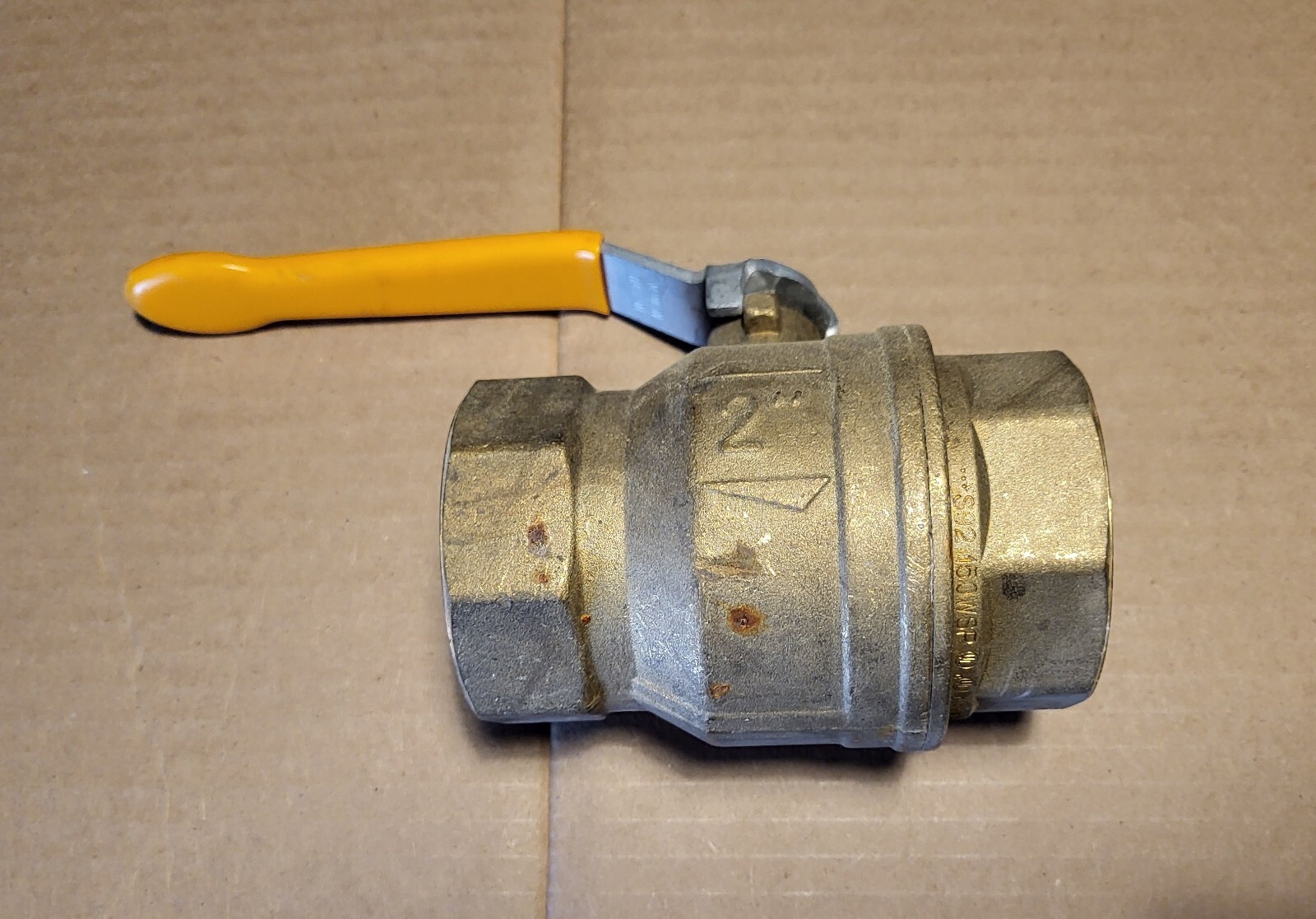 2" Italian Brass Ball Valve - Female Sweat Solder Connection.