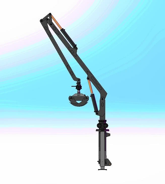 Forstkran, Rückekran, Kran mit Rotator für Dreipunkt, 4,6m, schwere Ausführung - Bild 3 von 4