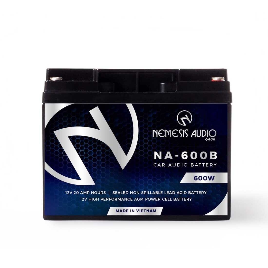 Nemesis Audio NA-600B 600W 12V 20 AMP Hours Car Audio AGM Power