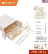 Versatile 4000-Pack Bamboo Toothpicks - Premium Cello Wrapped for Every Occasion
