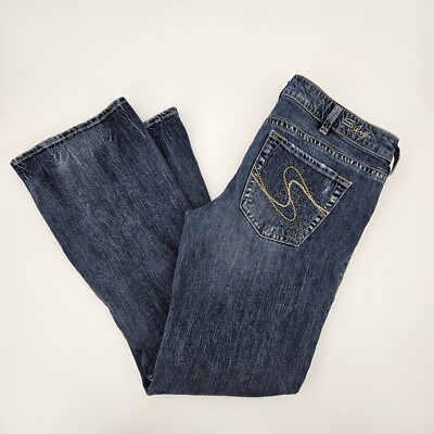 Silver Jeans AIKO Bootcut Women's Size 33 x 31 Boot cut L9538SCM224 Blue Denim