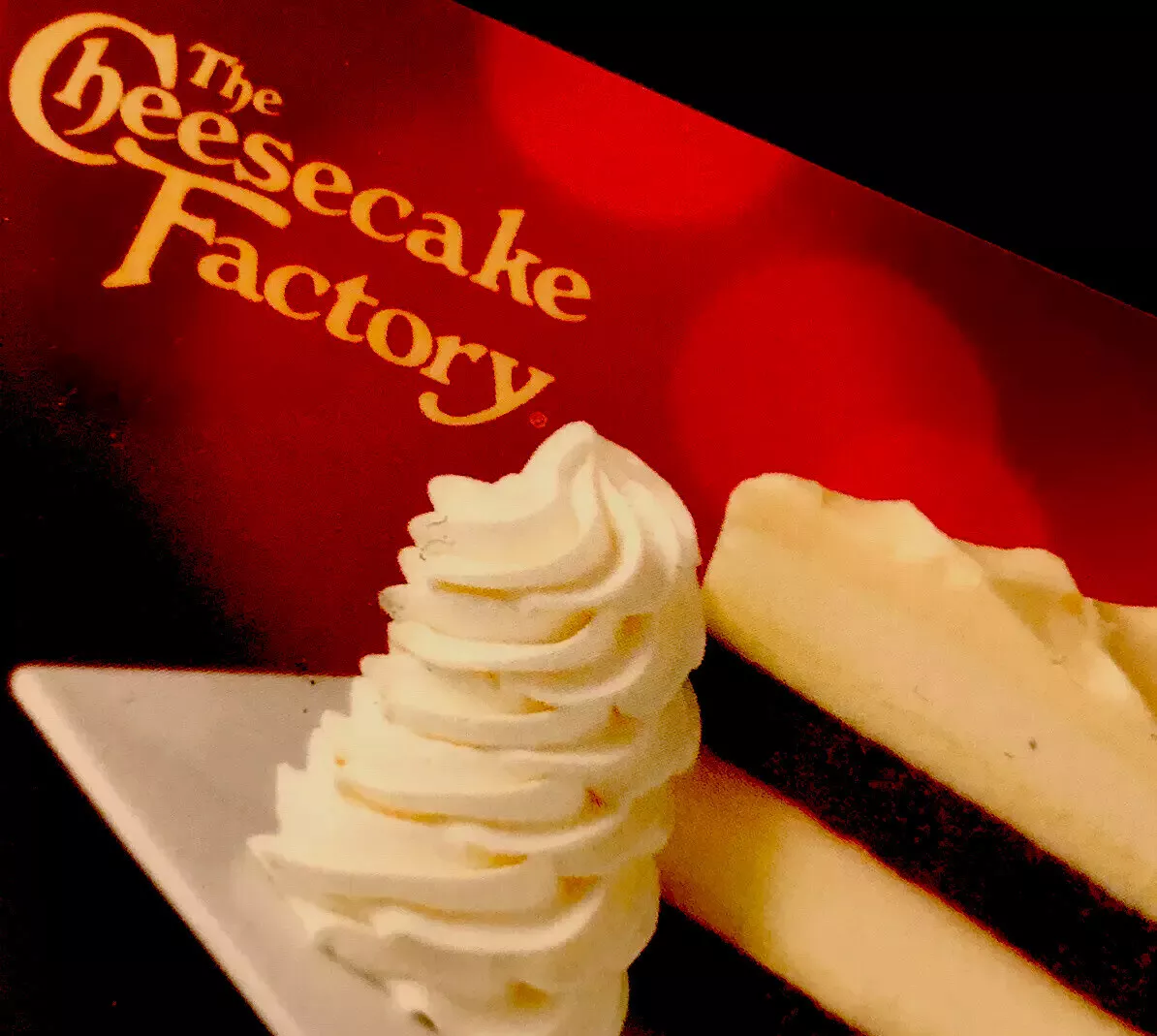 Cheesecake factory on sale gift card