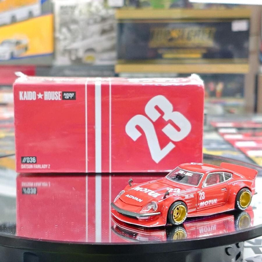 街道ハウスフェアレディZチェイス CHASE CAR 1/64 Kaido House x Mini GT Nissan Fairlady Z HKS Diecast
