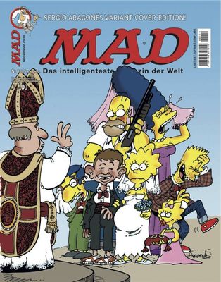 MAD #136 SIMPSONS VARIANT-COVER-EDITION deutsch SERGIO ARAGONES  lim.666 Ex.