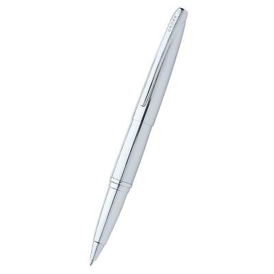 Cross Rollerball Pen ATX Pure Chrome Finish with Integrated Rounded Clip 885-2