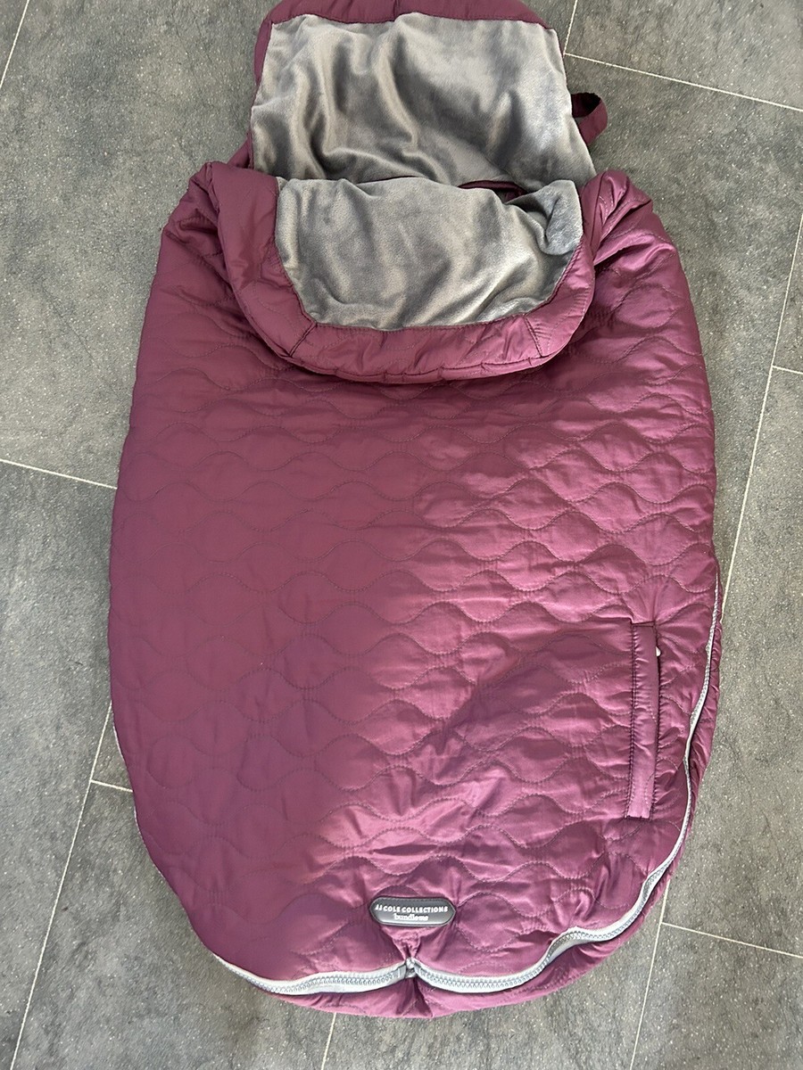 JJ Cole Collections Bundle me Footmuff Cosy Toes In Burgundy Grey