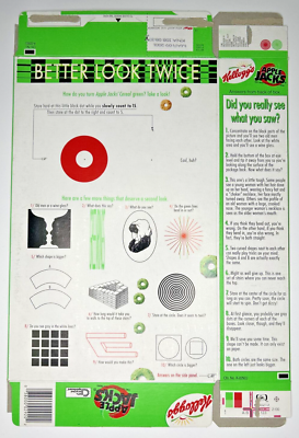 2000 Empty Apple Jacks with Green Jacks 15OZ Cereal Box SKU U200