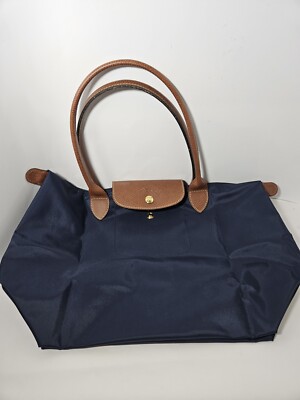 Longchamp Navy Tote Le Pliage Original Fold Up Shoulder Bag | eBay